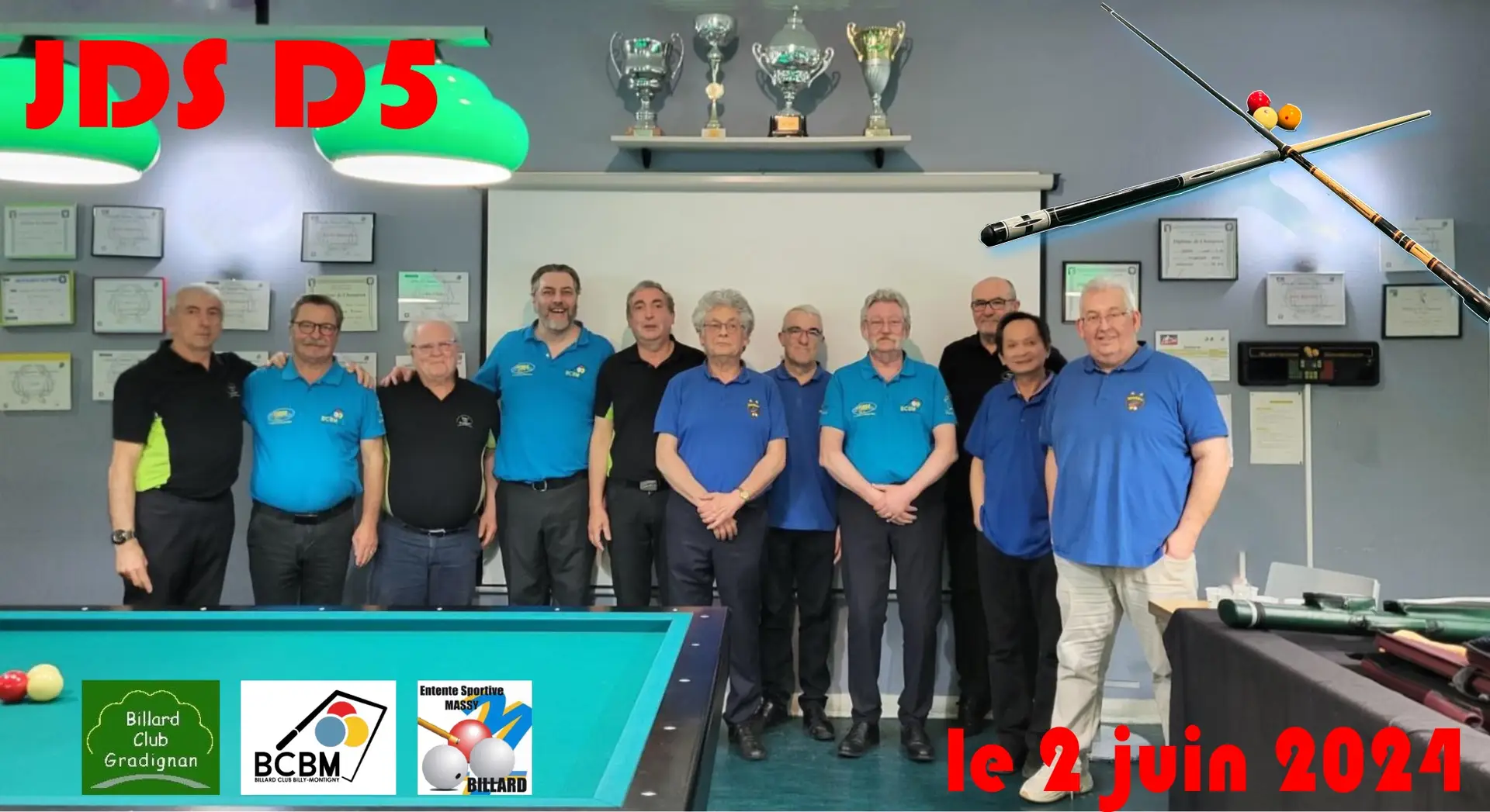 You are currently viewing Billard Français: JDS D5 – 2 juin 2024