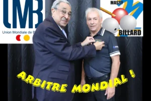 Un Juge de Billard Français « MONDIAL » à Massy !