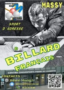 Affichette du Club de Massy Billard 2025