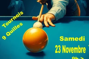 Le Billard Français se joue à 9 quilles à Massy