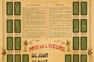 Archive du Billard: Affiche de 1910 de la Fabrique Senft en Suisse