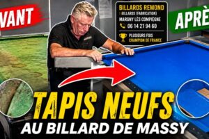 De nouveaux tapis de jeu pour les billards de Massy