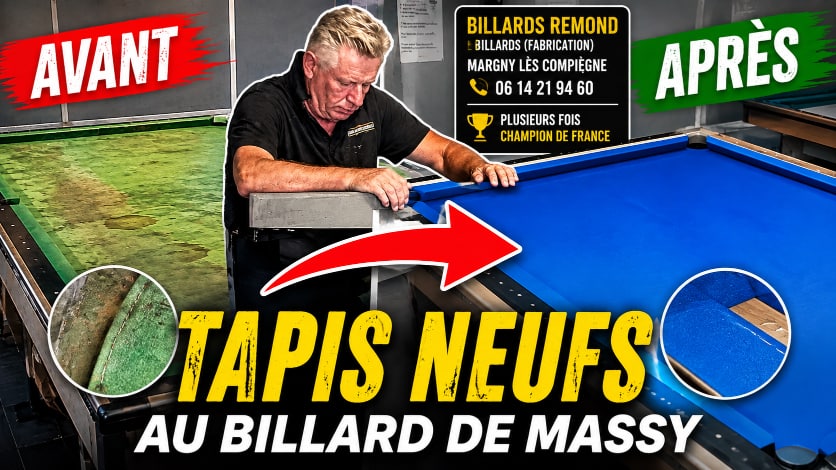 You are currently viewing De nouveaux tapis de jeu pour les billards de Massy